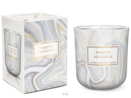 Bartek Candles Świeczka Marble White 150g