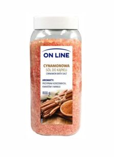 ON LINE sól do kąpieli cynamonowa 800g