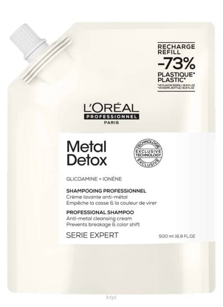 L'Oréal Metal Detox Refill Szampon do Włosów Farbowanych 500ml