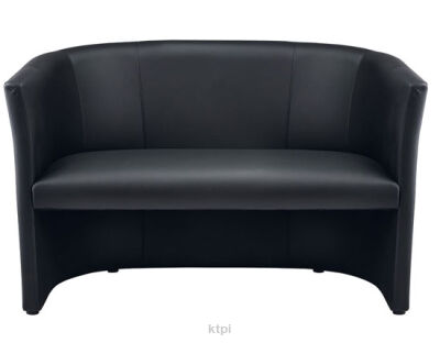 Ayala sofa fryzjerska MILANO czarna tapicerka