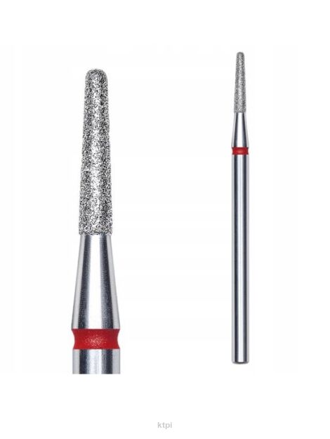 Staleks PRO Frez diamentowy stożek płomyk czerwony FA70R018/8 1,8/8 mm