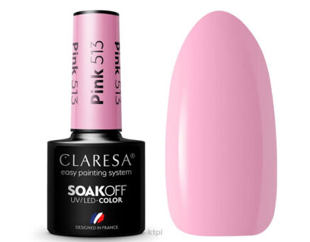 Claresa Lakier Hybrydowy 513 Pink 5 ml