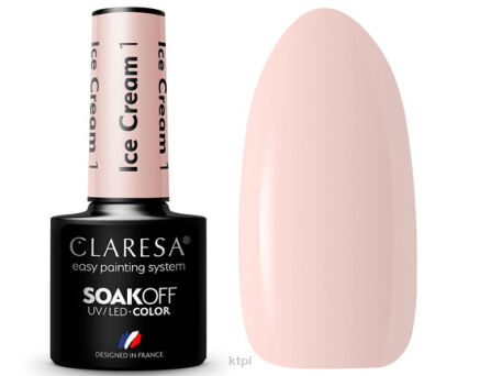 Claresa Lakier Hybrydowy 1 Ice Cream 5 ml