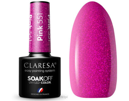Claresa Lakier Hybrydowy 551 Pink 5 ml