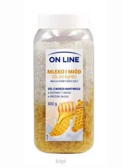 ON LINE sól do kąpieli mleko i miód 800 g