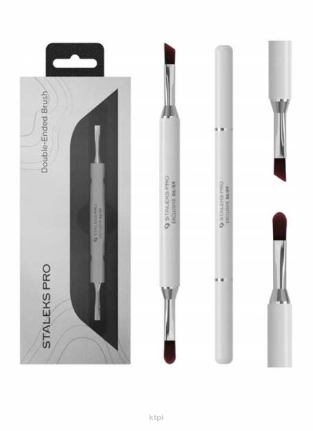 STALEKS Exclusive NBX-06/09 Pędzelek Dwustronny Do Żelu 11 mm i 9 mm
