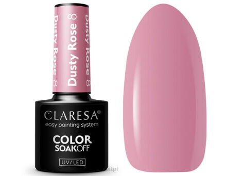 Claresa Lakier Hybrydowy 8 Dusty Rose 5 ml