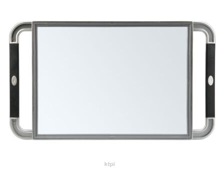 Prostokątne Lusterko Fryzjerskie 40x26 cm Srebrne