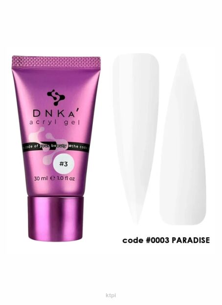 DNKA żel akrylowy kolor 0003 paradise w tubce 30 g