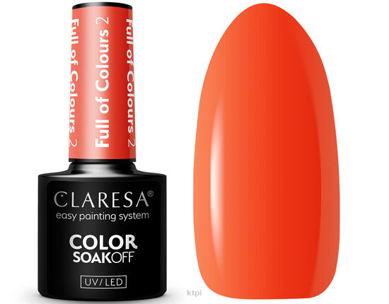 Claresa Lakier Hybrydowy 2 Full of Colours 5 ml