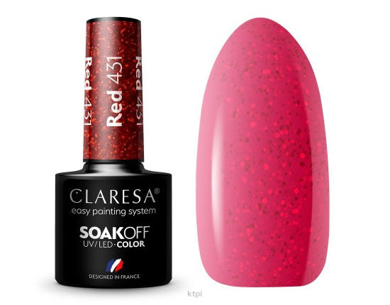 Claresa Lakier Hybrydowy 431 Red 5 ml