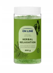 ON Line Herbal Relaxation Sól do Stóp Ziołowa 800 g