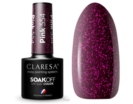 Claresa Lakier Hybrydowy 554 Pink 5 ml
