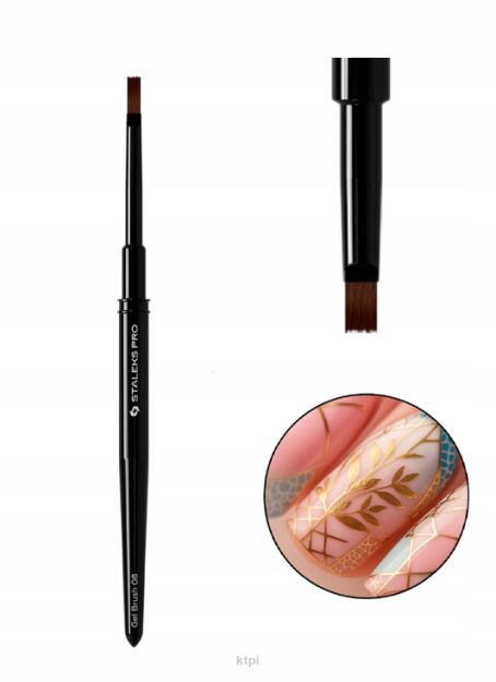 Staleks Expert Pędzelek do Żelu 6MM / 10MM NBE-08