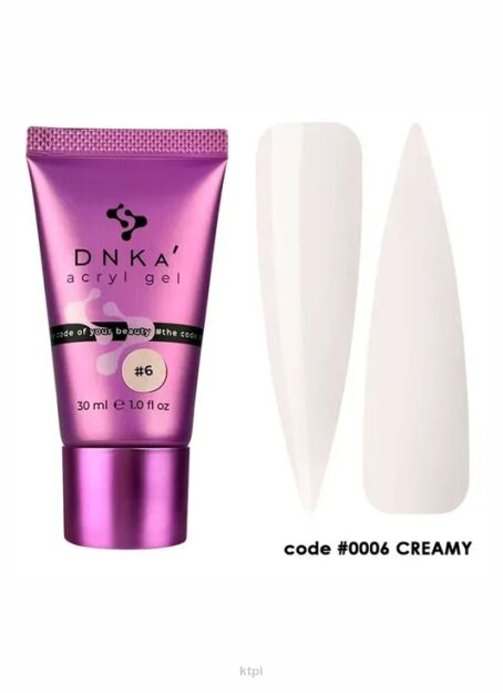 DNKA żel akrylowy  kolor 0006 creamy w tubce 30 g