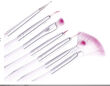 Sunone pędzelki do stylizacji manicure białe 7szt - 2